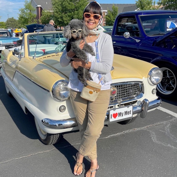 *Rare* Auth Gucci Vintage Binocular Style Logo Crossbody GG Monogram Canvas Bag - Picture 15 of 16